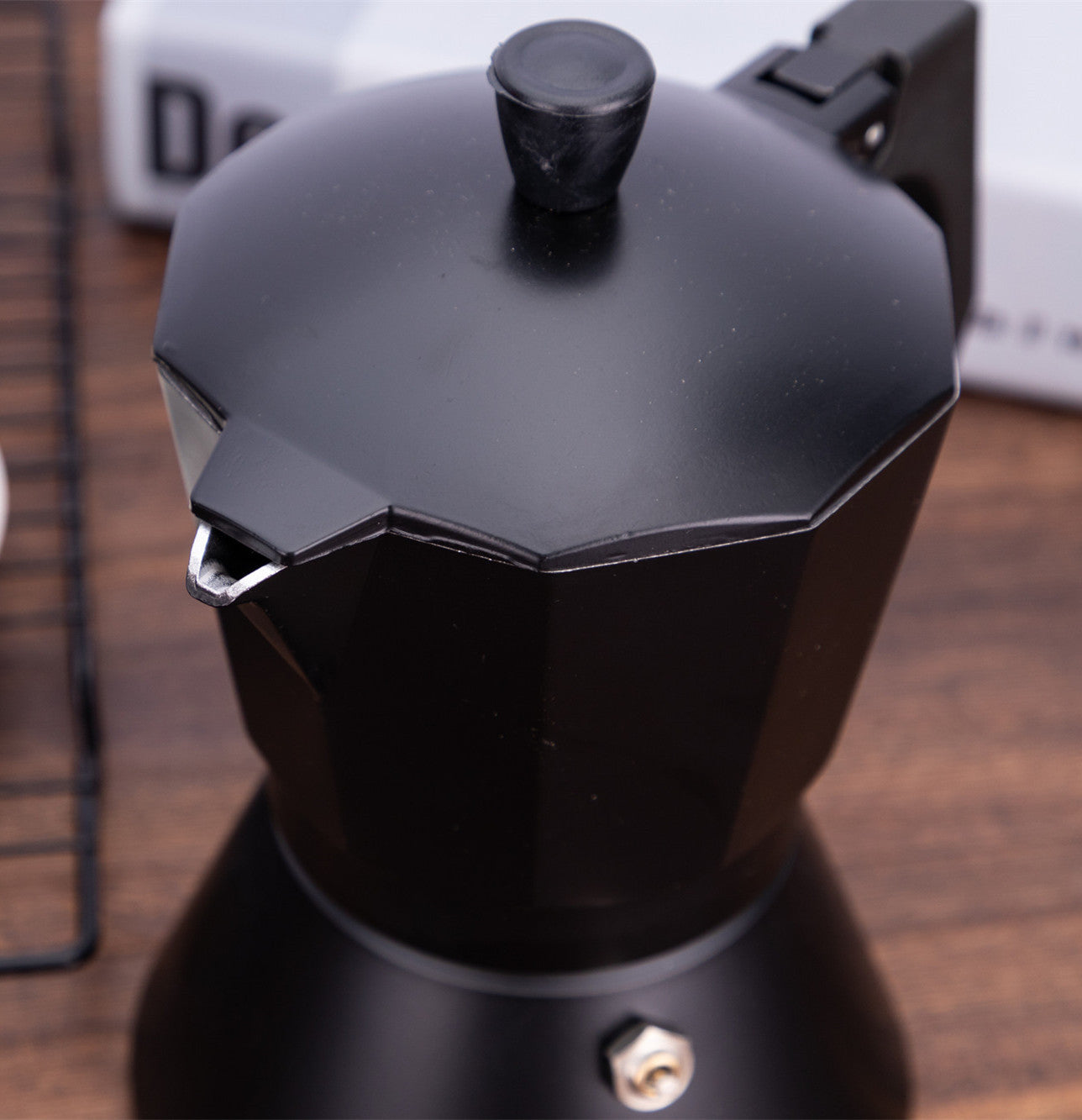 Italian Aluminum Moka Coffee Pot For Home Brewing