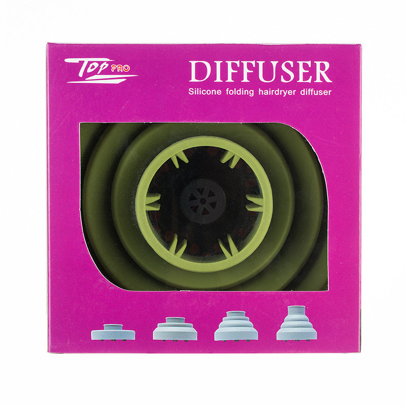 Silicone Folding Diffuser For Hair Drying And Styling